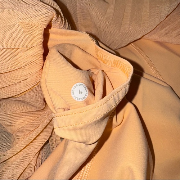 Lululemon Mesh Pleats Mid-Rise Mini Tennis Skirt Summer Glow Peach 4🍑 - Picture 12 of 12